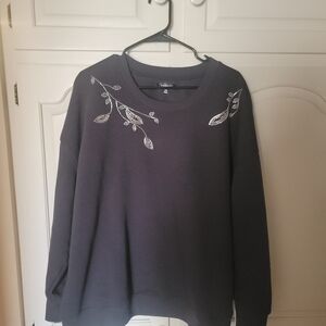 Studio Y Dark Gray / Off-Black Sweatshirt